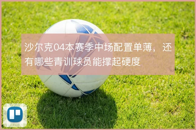 沙尔克04本赛季中场配置单薄，还有哪些青训球员能撑起硬度